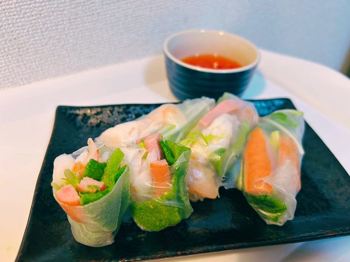 アイスプラントの生春巻き